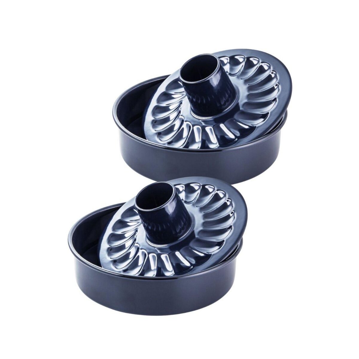 DR.OETKER Ensemble de 2 Moules à manqué et savarin double fond 28 cm Dr. Oetker Back Liebe