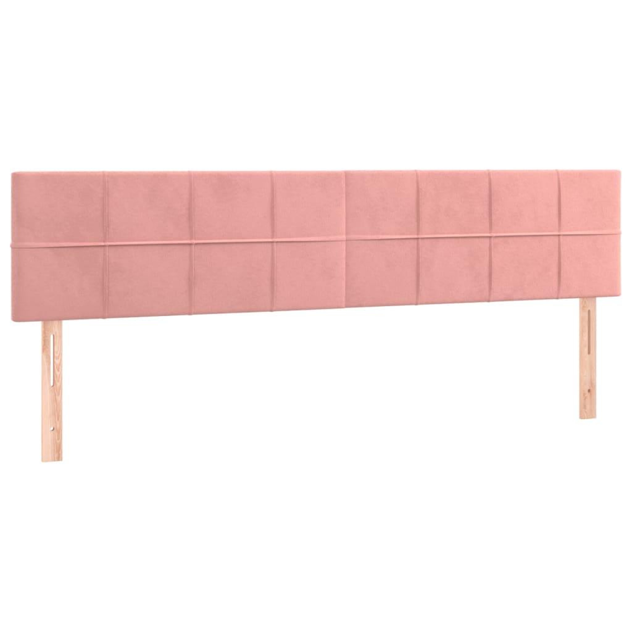 Voir la diapositive 4 : VIDAXL Tete de lit a LED Rose 200x5x78/88 cm Velours