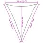 Voir la diapositive 6 : VIDAXL Voile d'ombrage 160 g/m^2 Noir 5x6x6 m PEHD