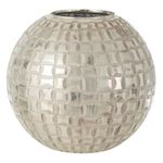 Paris Prix Photophore Déco en Verre  Alara  29cm Gris