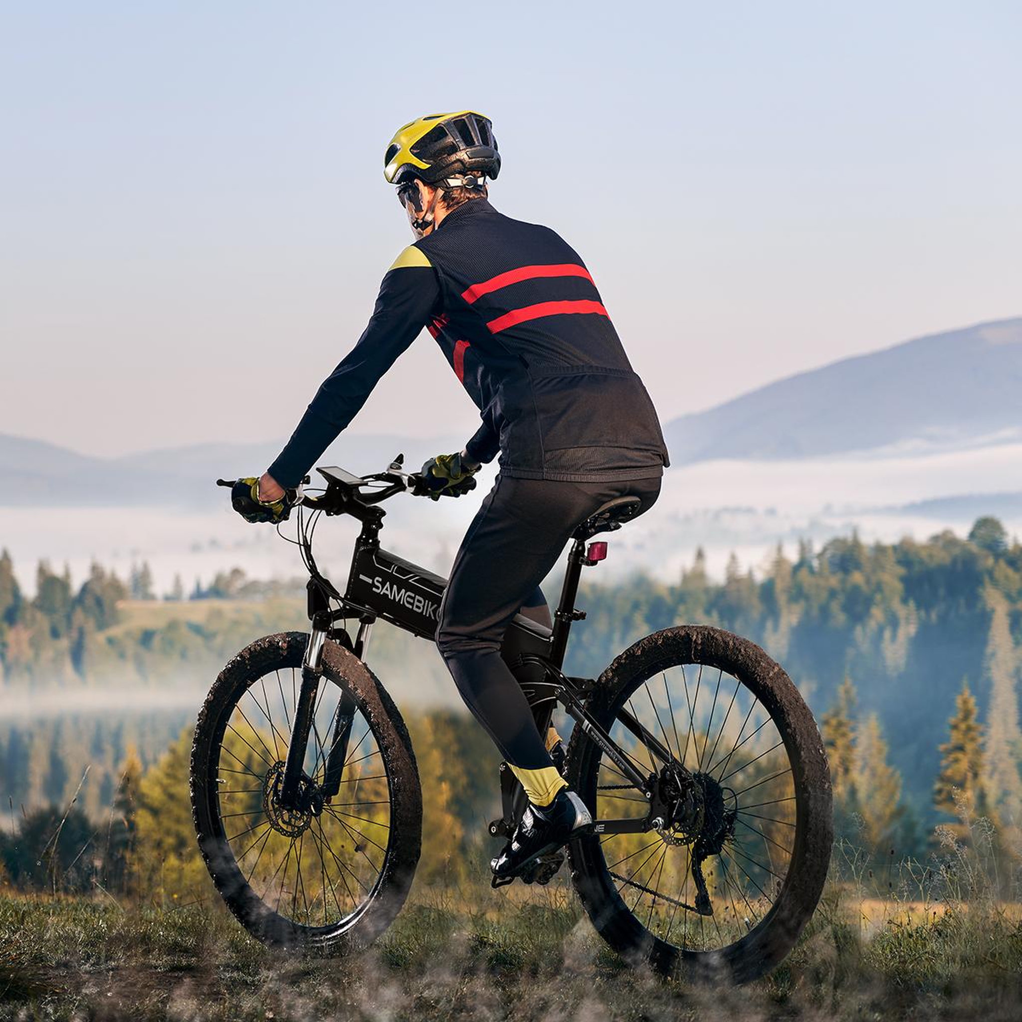 Voir la diapositive 3 : SAMEBIKE Vélo électrique de montagne pliable SAMEBIKE LO26-II-FT, 900W