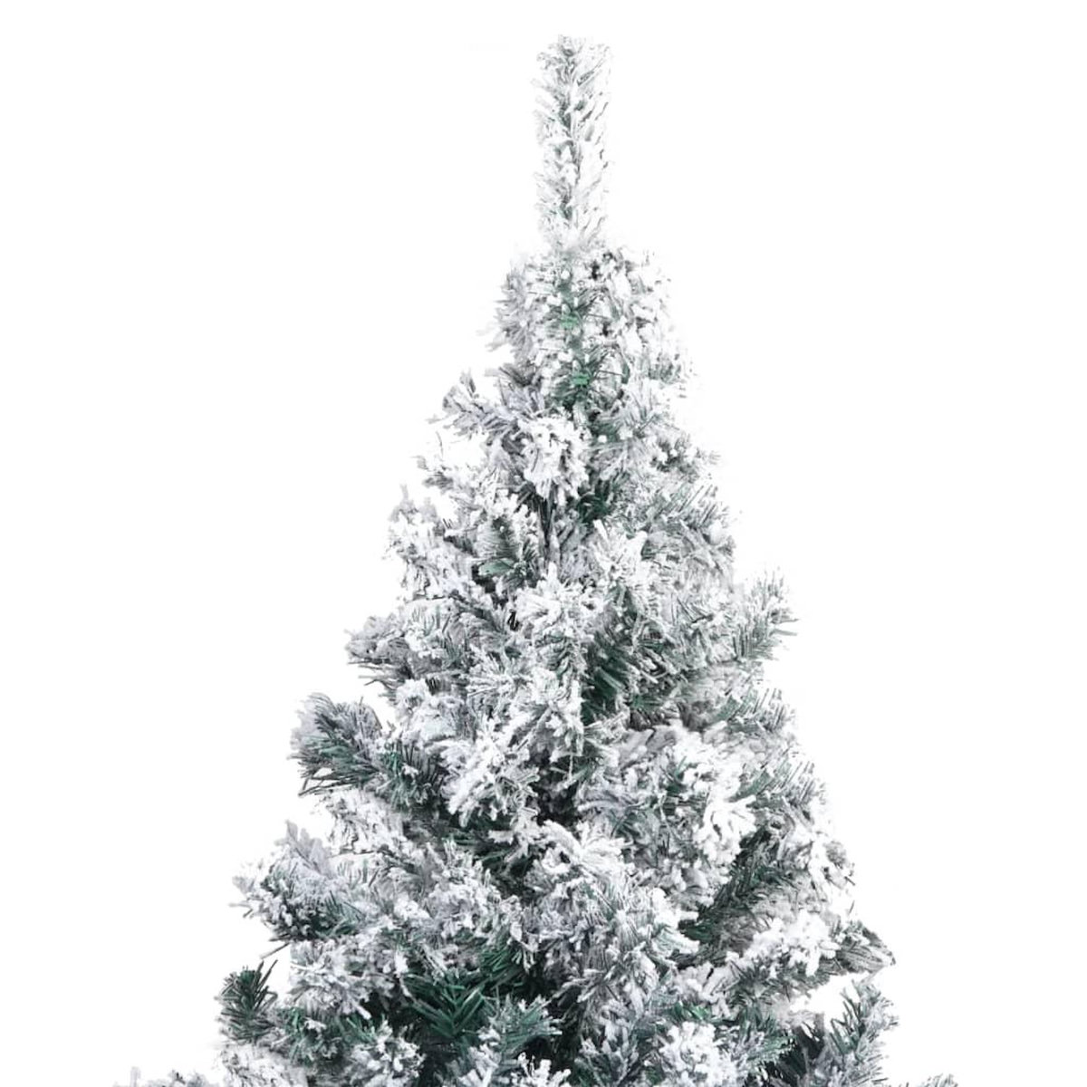 VIDAXL Sapin de Noël artificiel avec neige floquee vert 180 cm PVC