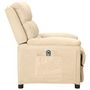 Voir la diapositive 4 : VIDAXL Fauteuil inclinable electrique Creme Tissu