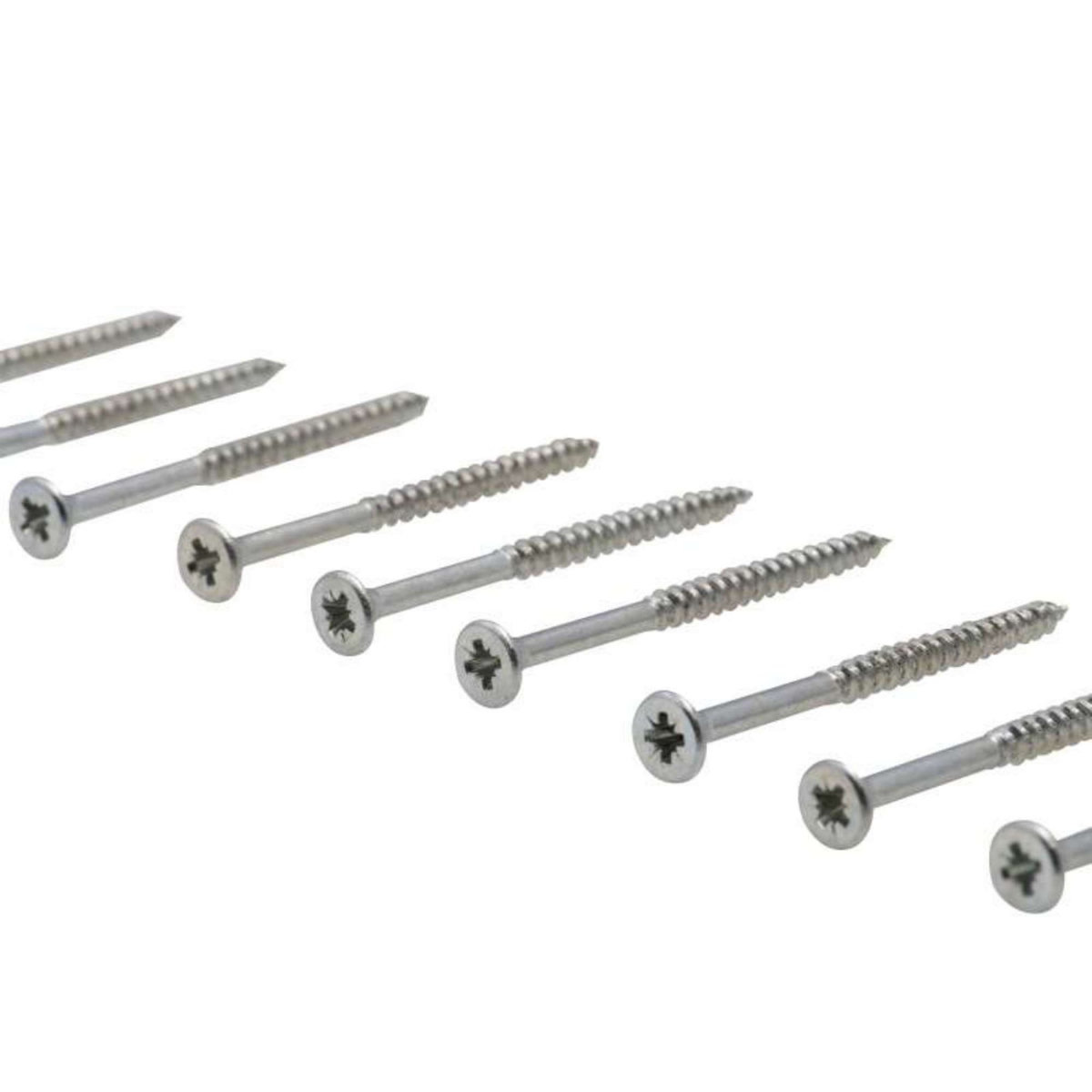  Vis à bois tête fraisée PZ zinguée Vissal filet total 6x70 mm  x50 vis