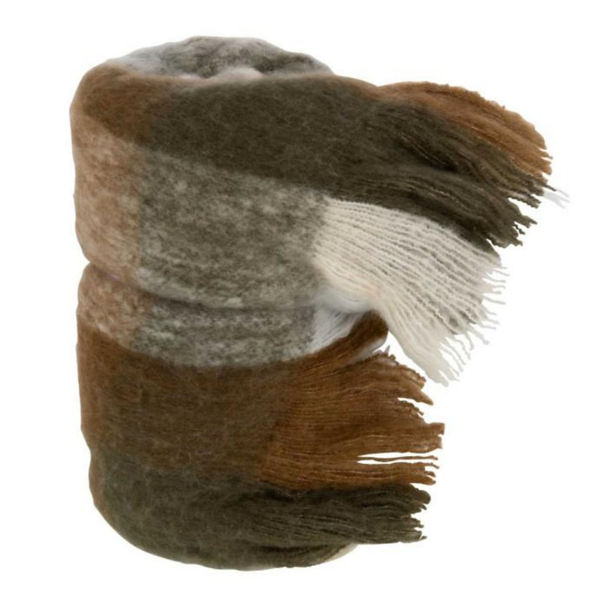 Paris Prix Plaid Imprimé à Carreaux  Jess  130x180cm Marron