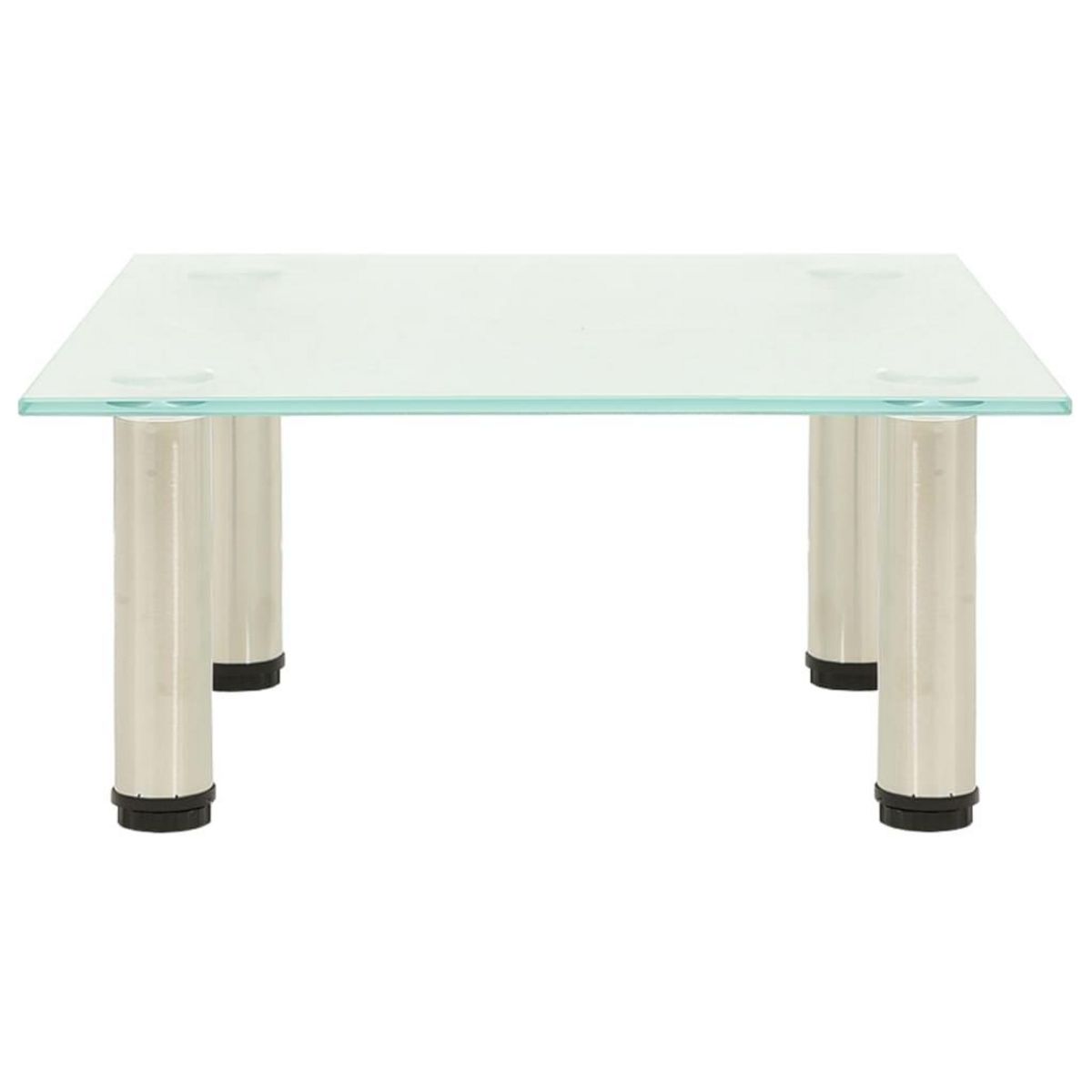 VIDAXL Meuble TV Givre 40x35x17 cm Verre trempe