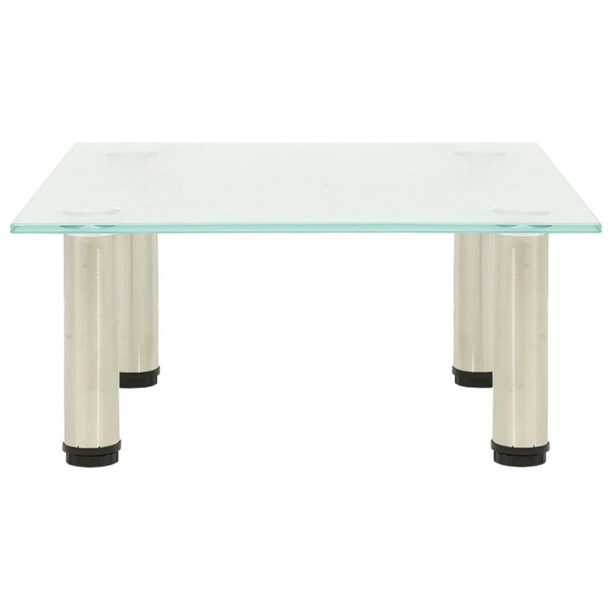 VIDAXL Meuble TV Givre 40x35x17 cm Verre trempe