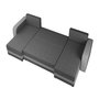 Voir la diapositive 3 : BEST MOBILIER Harvey - canapé panoramique en u 7 places convertible avec coffre en tissu bicolore