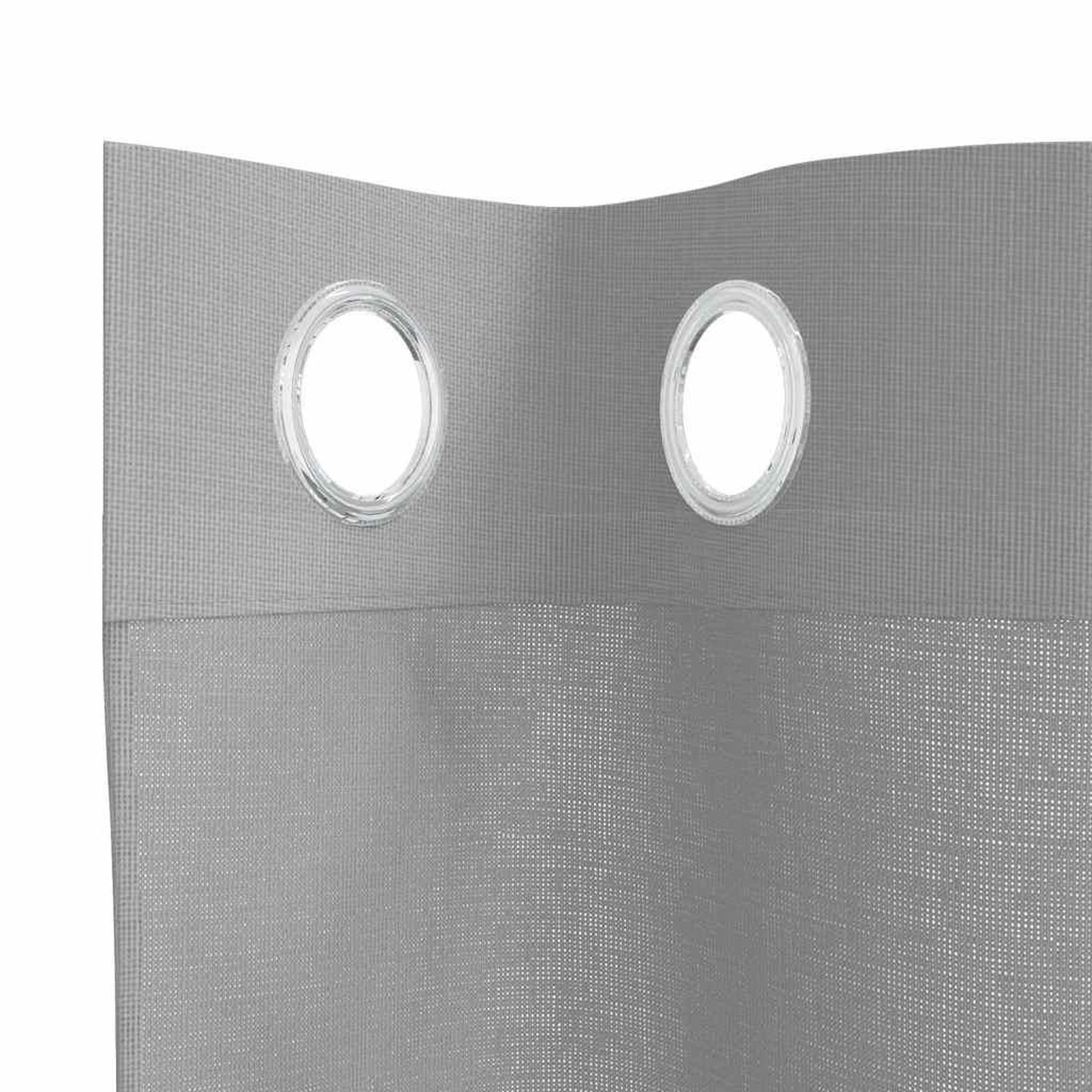 Voir la diapositive 5 : VIDAXL Rideaux en voile avec œillets 2 pcs gris clair 140x260 cm