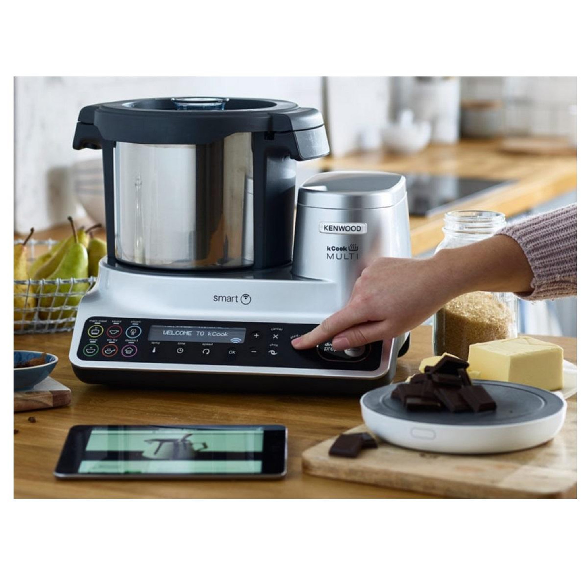 Voir la diapositive 4 : KENWOOD Robot cuiseur multifonctions 4,5l avec balance gris/noir - CCL455SI-1