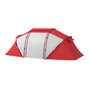 Voir la diapositive 4 : OUTSUNNY Tente de camping familiale 4-6 personnes 2 cabines fenêtre grande porte 4,3L x 2,4l x 1,7H m rouge gris