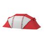 Voir la diapositive 4 : OUTSUNNY Tente de camping familiale 4-6 personnes 2 cabines fenêtre grande porte 4,3L x 2,4l x 1,7H m rouge gris