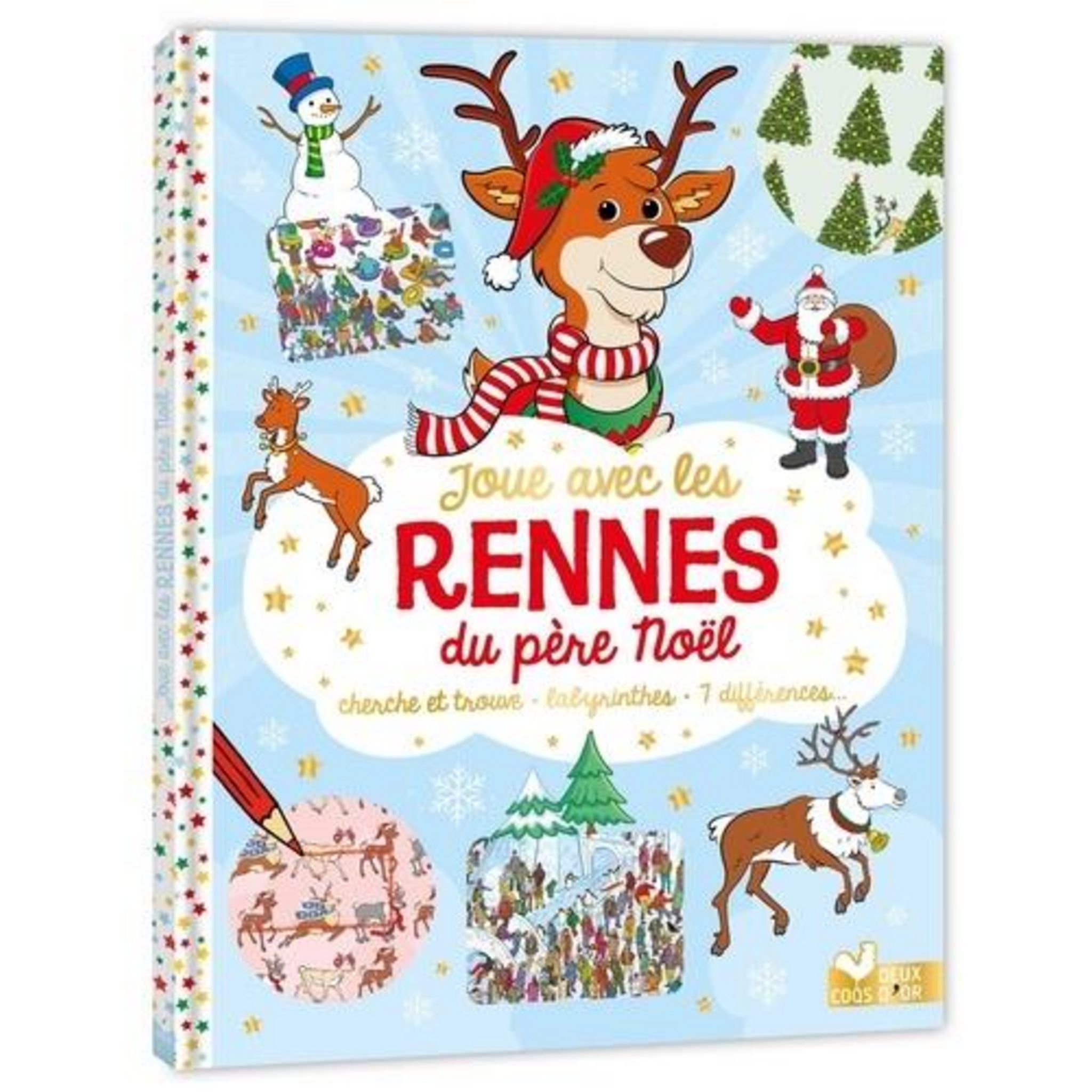 JOUE AVEC LES RENNES DU PERE NOEL. CHERCHE ET TROUVE, LABYRINTHES, 7 ...