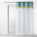 Paris Prix Rideau Voilage à Œillets  Callao  140x240cm Bleu