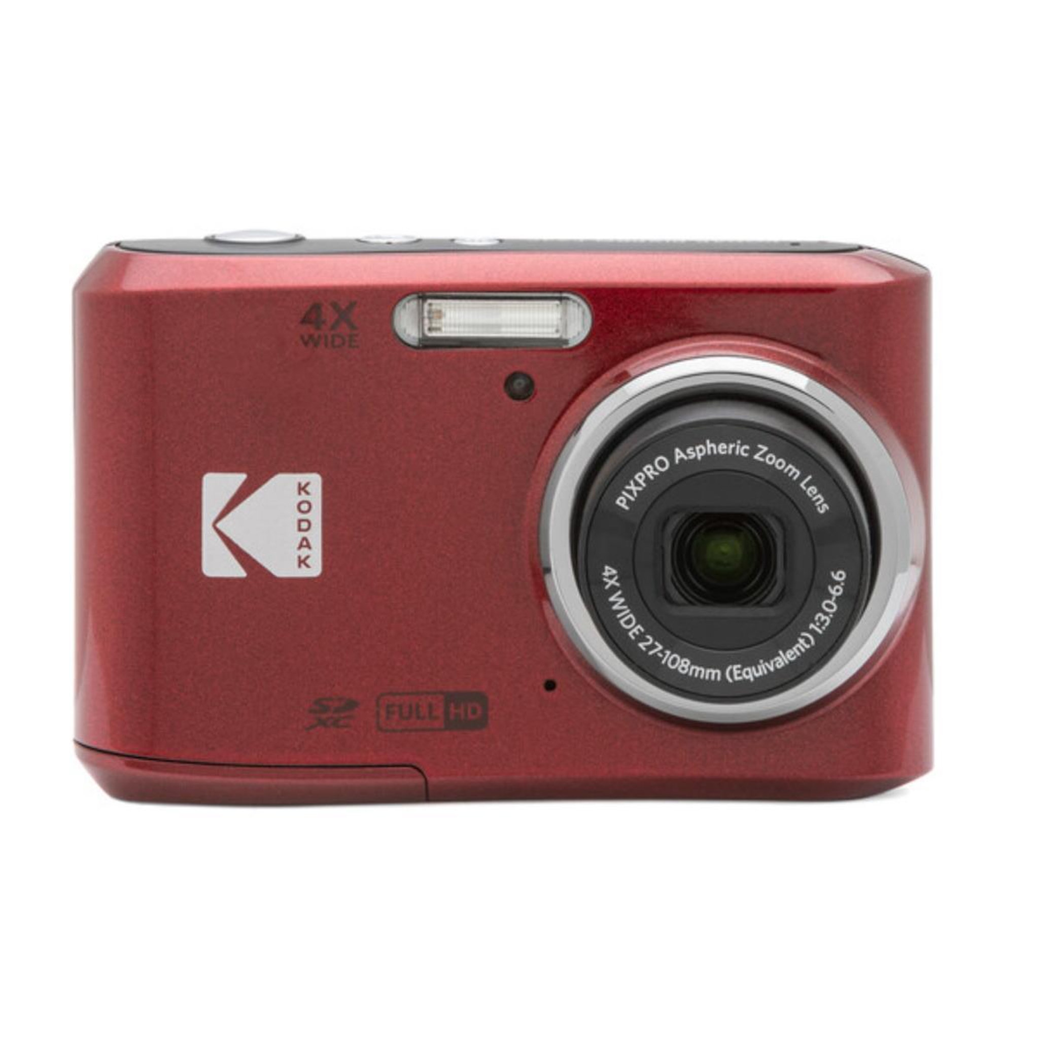 Voir la diapositive 2 : Kodak Appareil photo compact Kodak Pixpro FZ45 Rouge