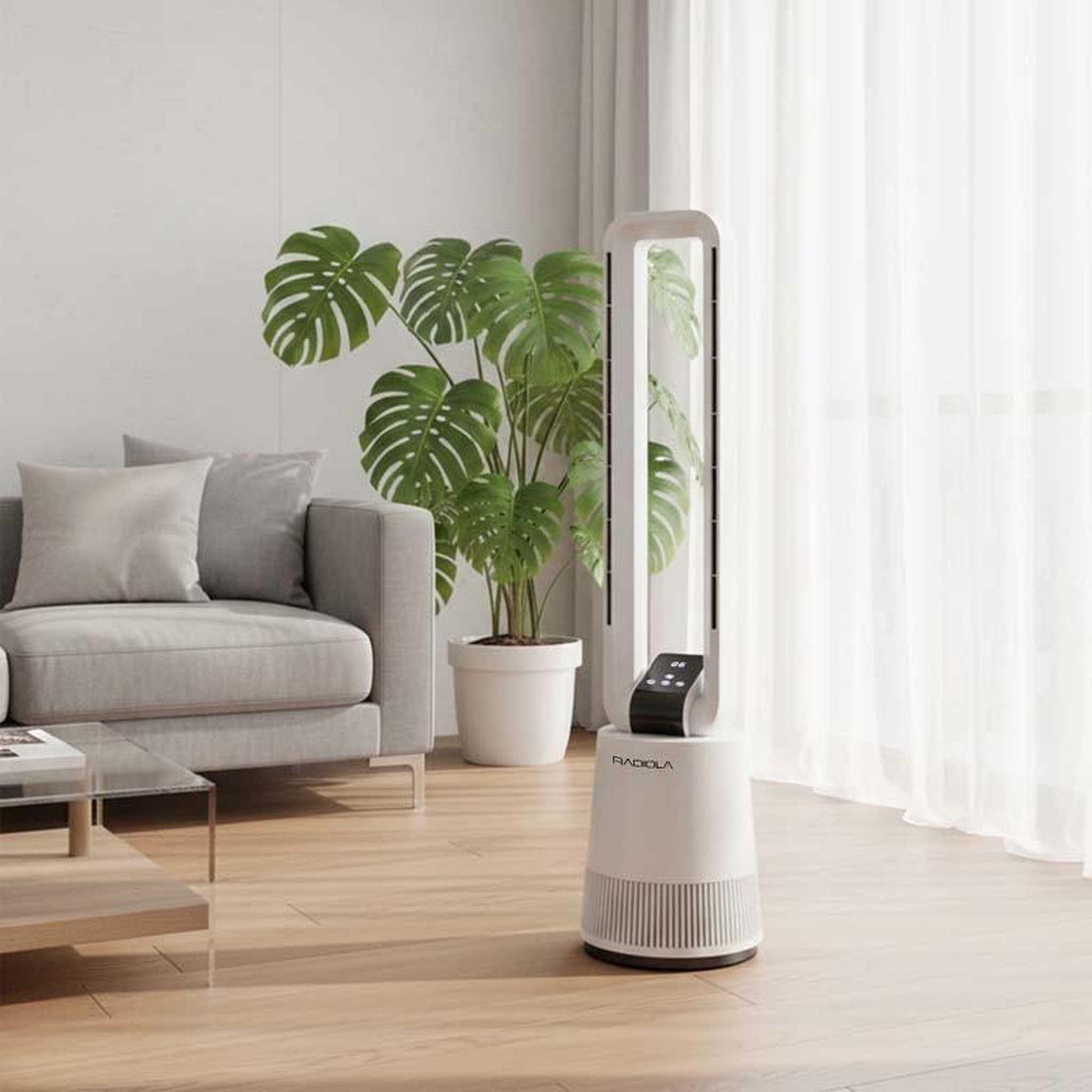Voir la diapositive 3 : RADIOLA Radiola - rad-v100 - blanc - ventilateur sans pales - 3 vitesses - télécommande