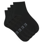 DIM 4x Paires de Chaussettes Noires Femme Dim D024V. Coloris disponibles : Noir