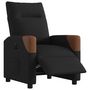 Voir la diapositive 3 : VIDAXL Fauteuil inclinable electrique Noir Tissu