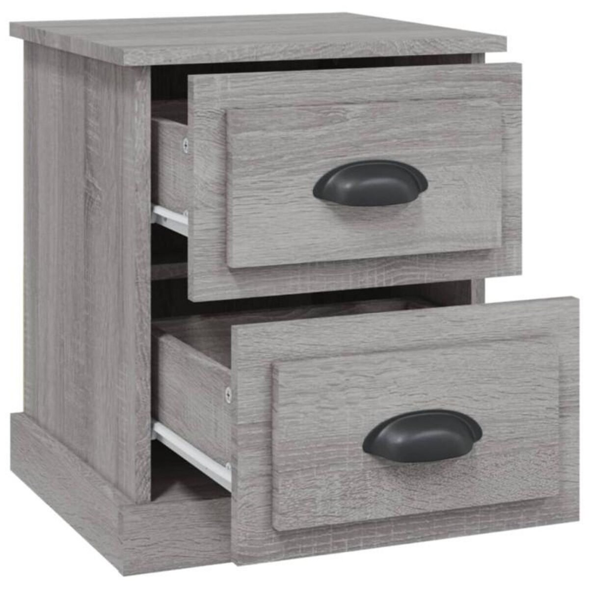 VIDAXL Table de chevet sonoma gris 39x39x47,5 cm bois d ingénierie