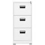 Voir la diapositive 2 : VIDAXL Classeur Blanc 46x62x102,5 cm Acier
