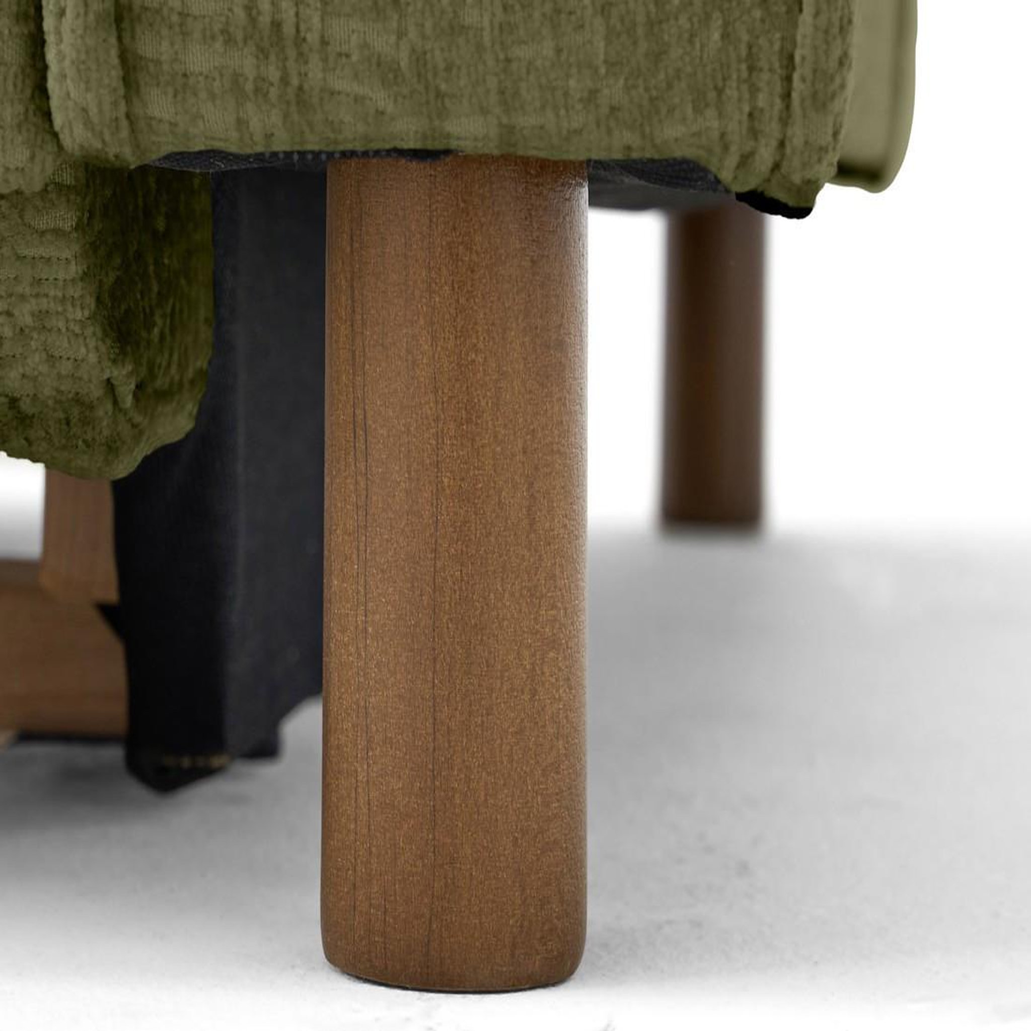 Voir la diapositive 3 : LISA DESIGN Jake - canapé d'angle gauche 5 places convertible en tissu velours relief