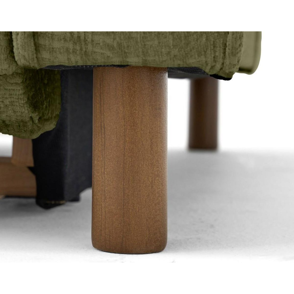 LISA DESIGN Jake - canapé d'angle gauche 5 places convertible en tissu velours relief