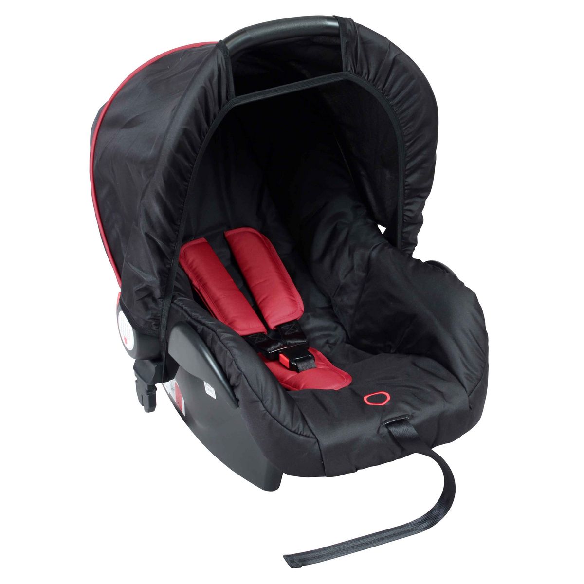 BAMBISOL Poussette combinée trio 4 roues noire et rouge