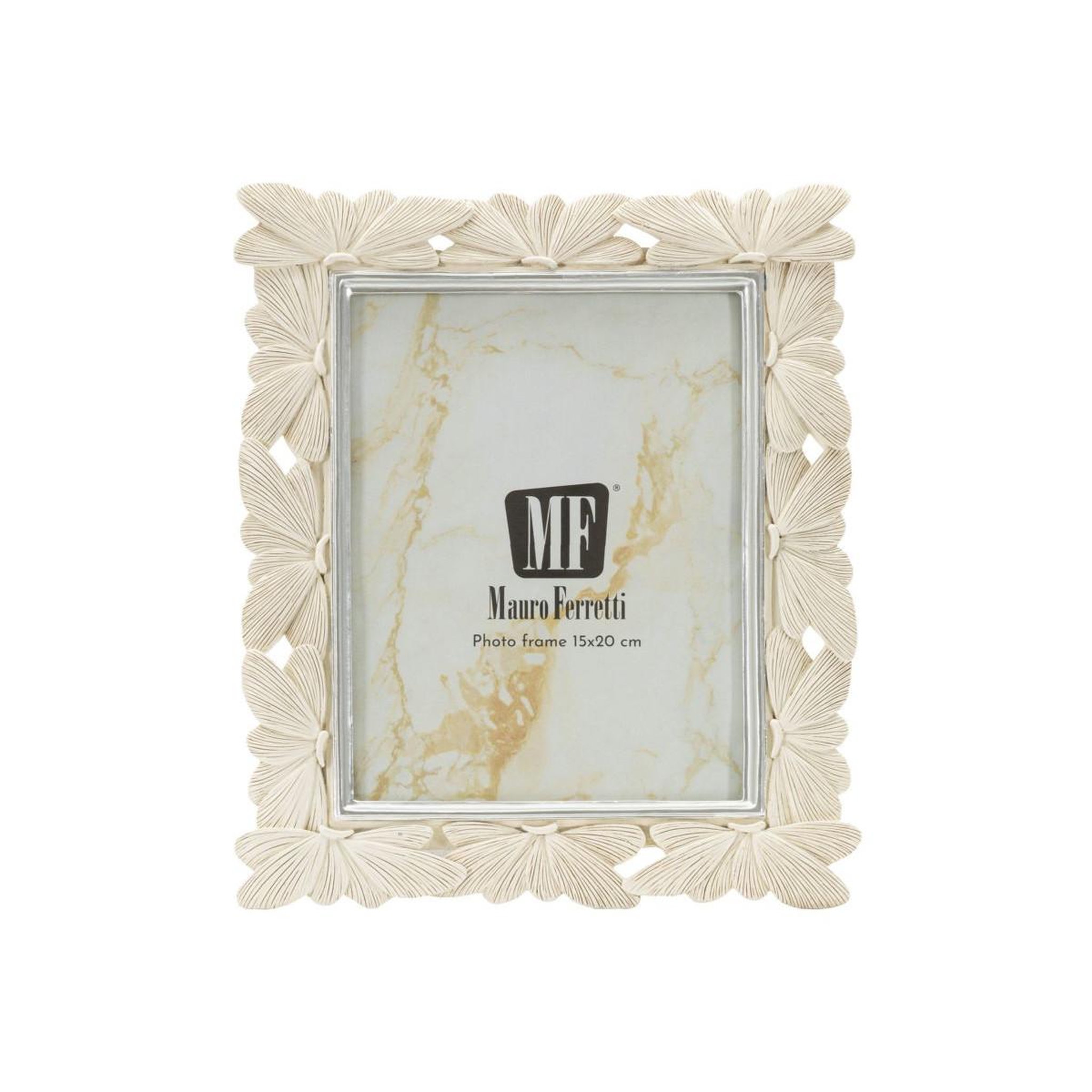 Voir la diapositive 2 : Paris Prix Cadre photo déco  butterfly  15x20cm crème