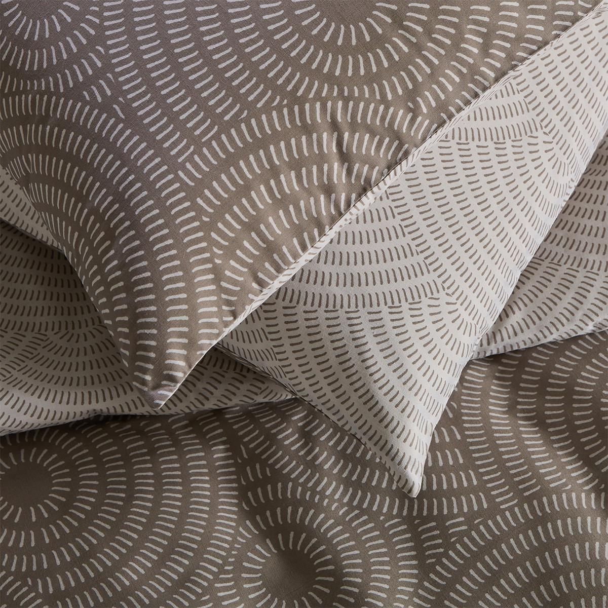 FUTURE HOME Parure de lit 2 personnes en polycoton 57 fils