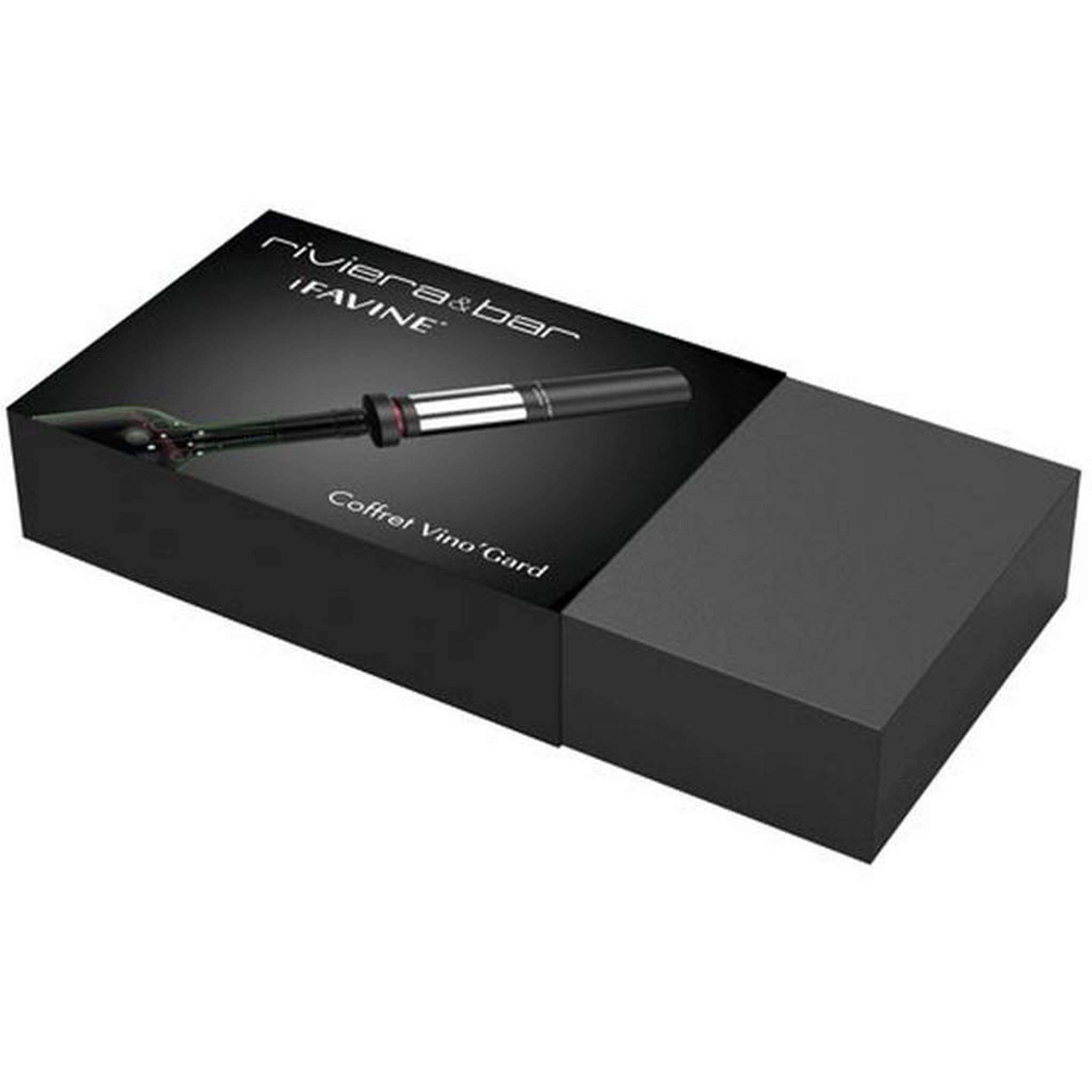 Voir la diapositive 2 : Riviera & Bar Coffret  bouchon pour vin + cartouche d'argon - BVG300