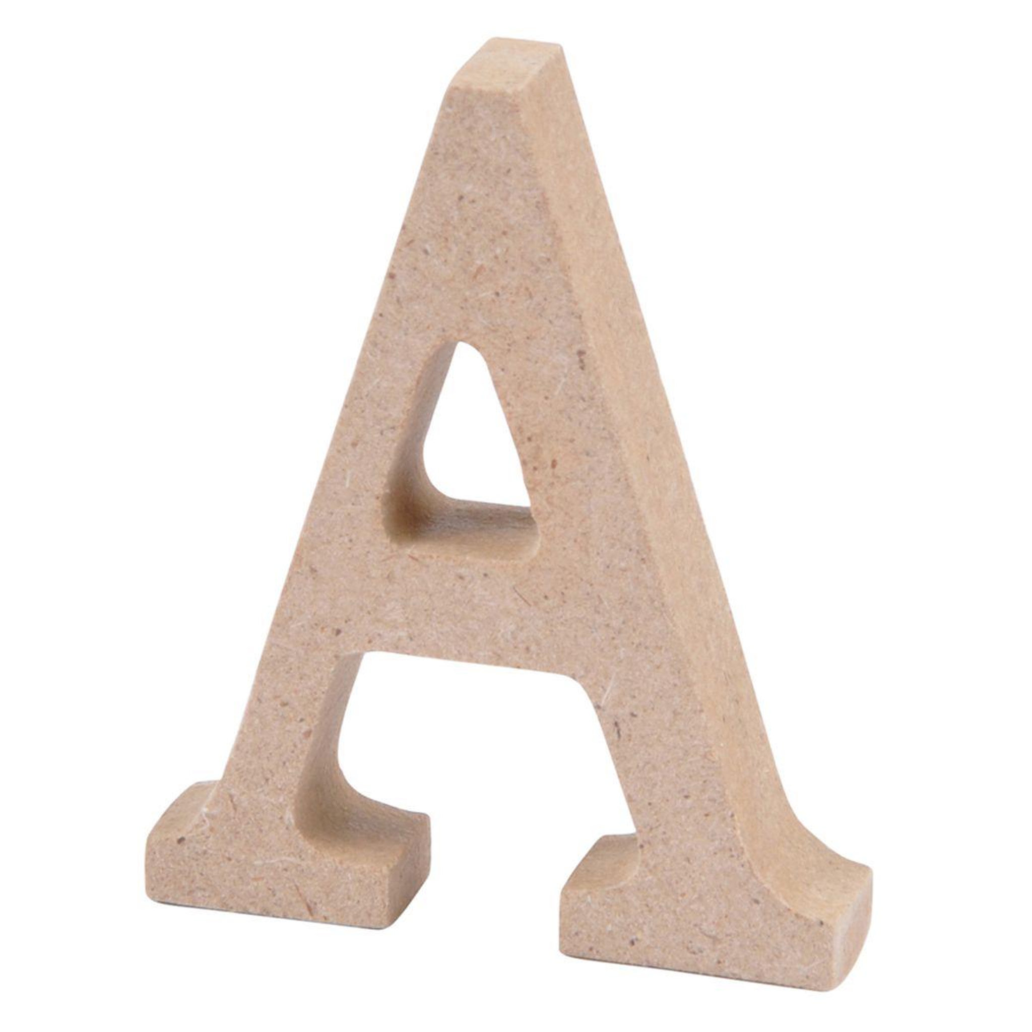 HOMEA Lettre à Décorer  A  5cm Naturel