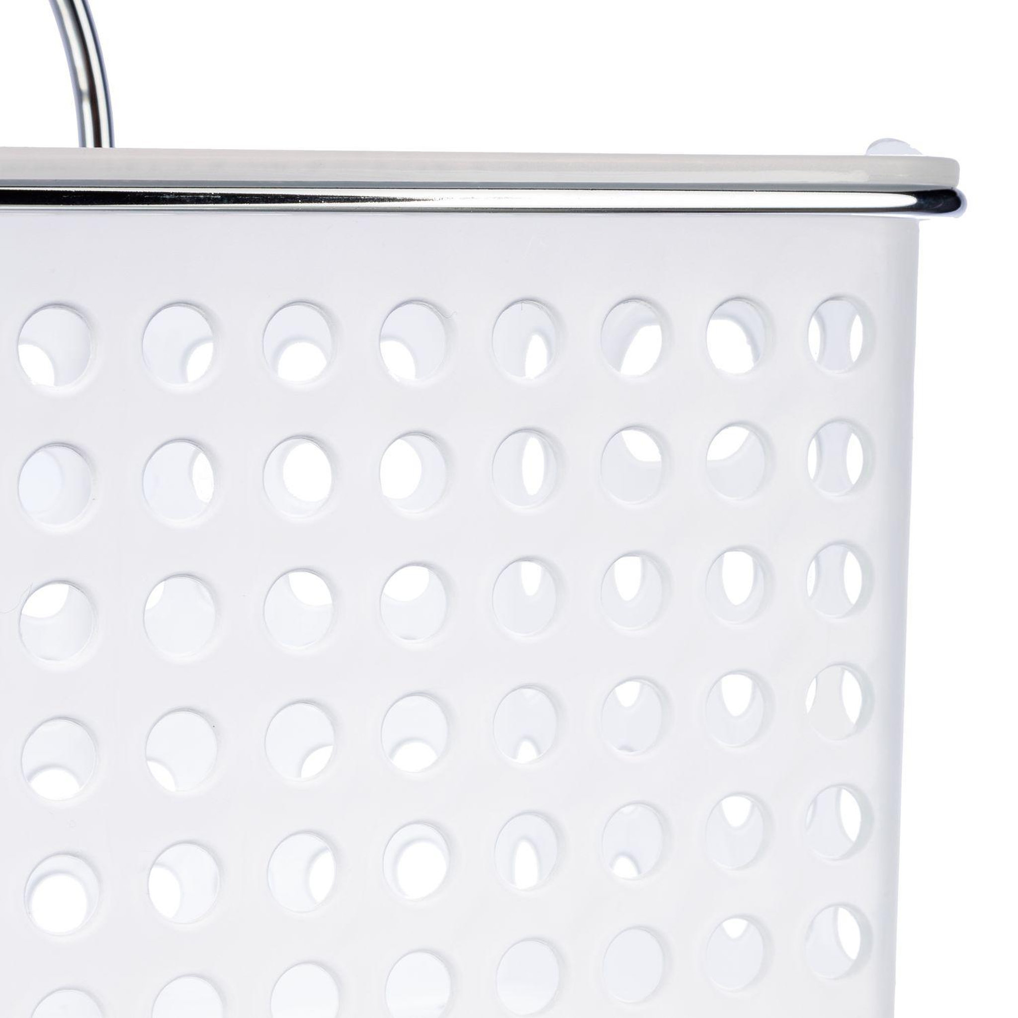 Voir la diapositive 3 : FIVE Etagère de douche ou baignoire en métal - 2 Paniers - 30 x 54 cm