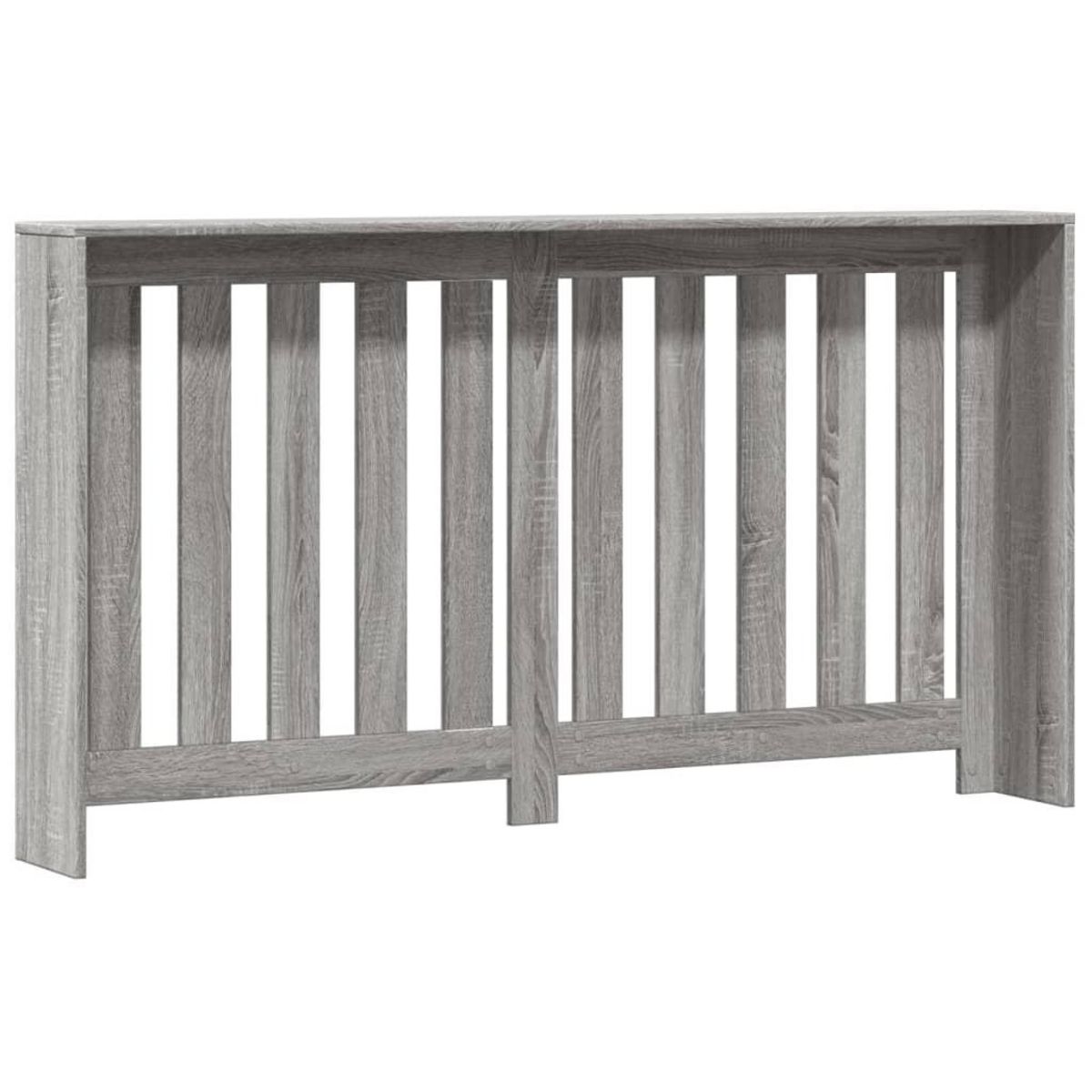 VIDAXL Cache-radiateur sonoma gris 149x20x82 cm bois d'ingenierie