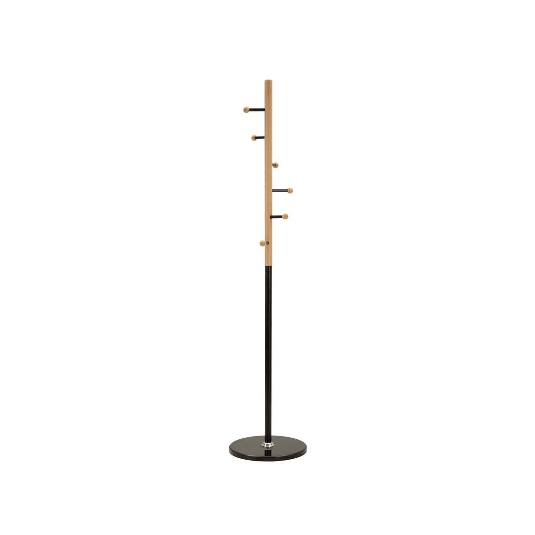 Paris Prix Porte-manteau en bois  step  172cm noir & naturel