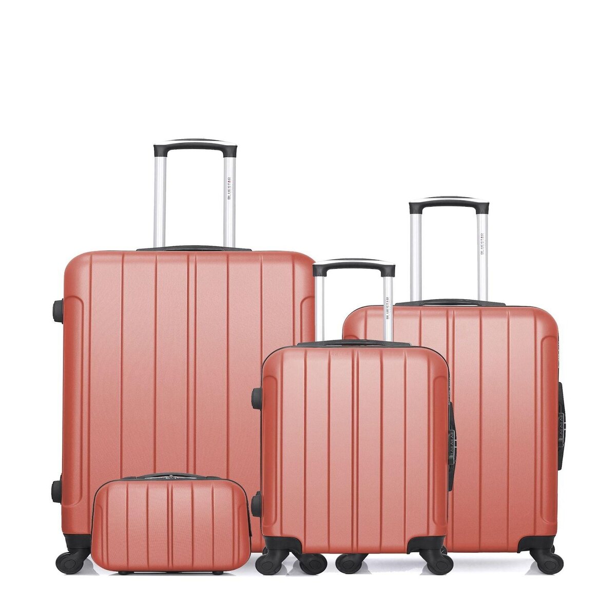 BLUESTAR BLUESTAR - Set de 4 Valises NAPOLI-C 75 cm 4 Roues