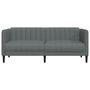 Voir la diapositive 2 : VIDAXL Canape a 2 places gris fonce tissu