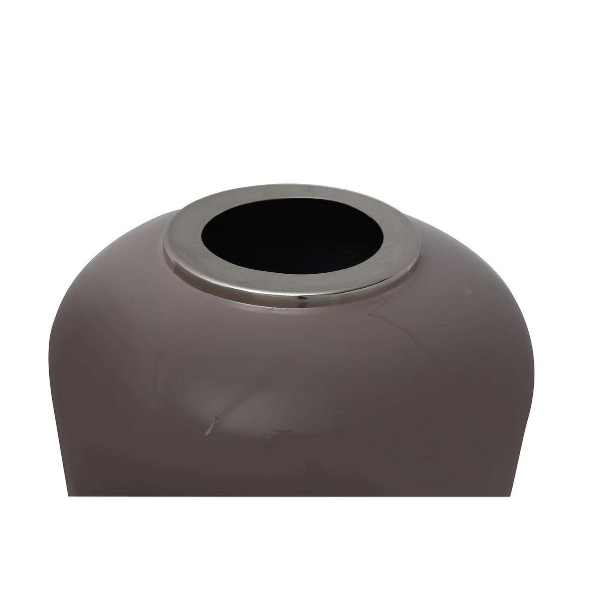 Voir la diapositive 2 : Paris Prix Vase rond design  touna  91cm gris & argent