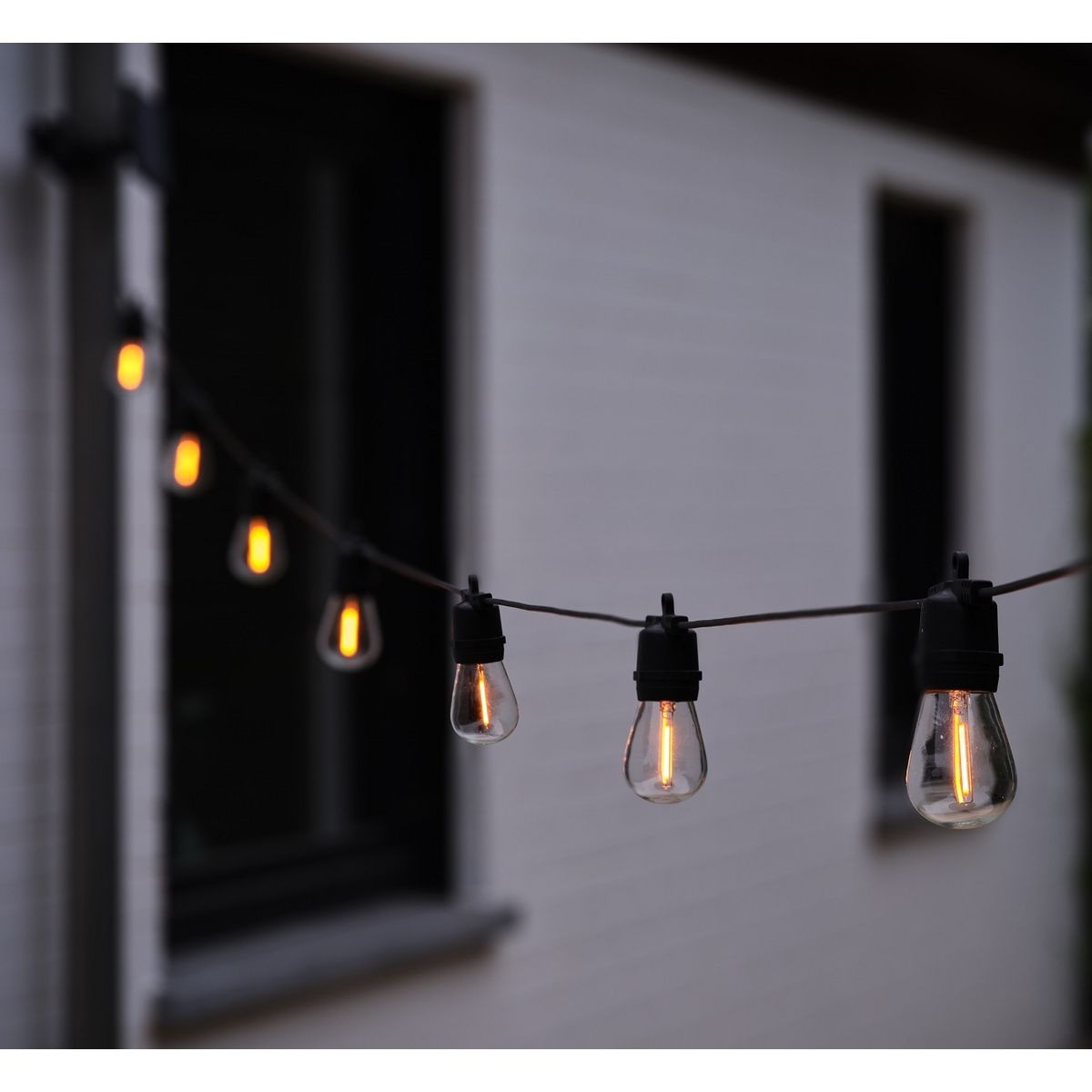 GARDENSTAR Guirlande lumineuse solaire - 10 ampoules LED - 6.5m