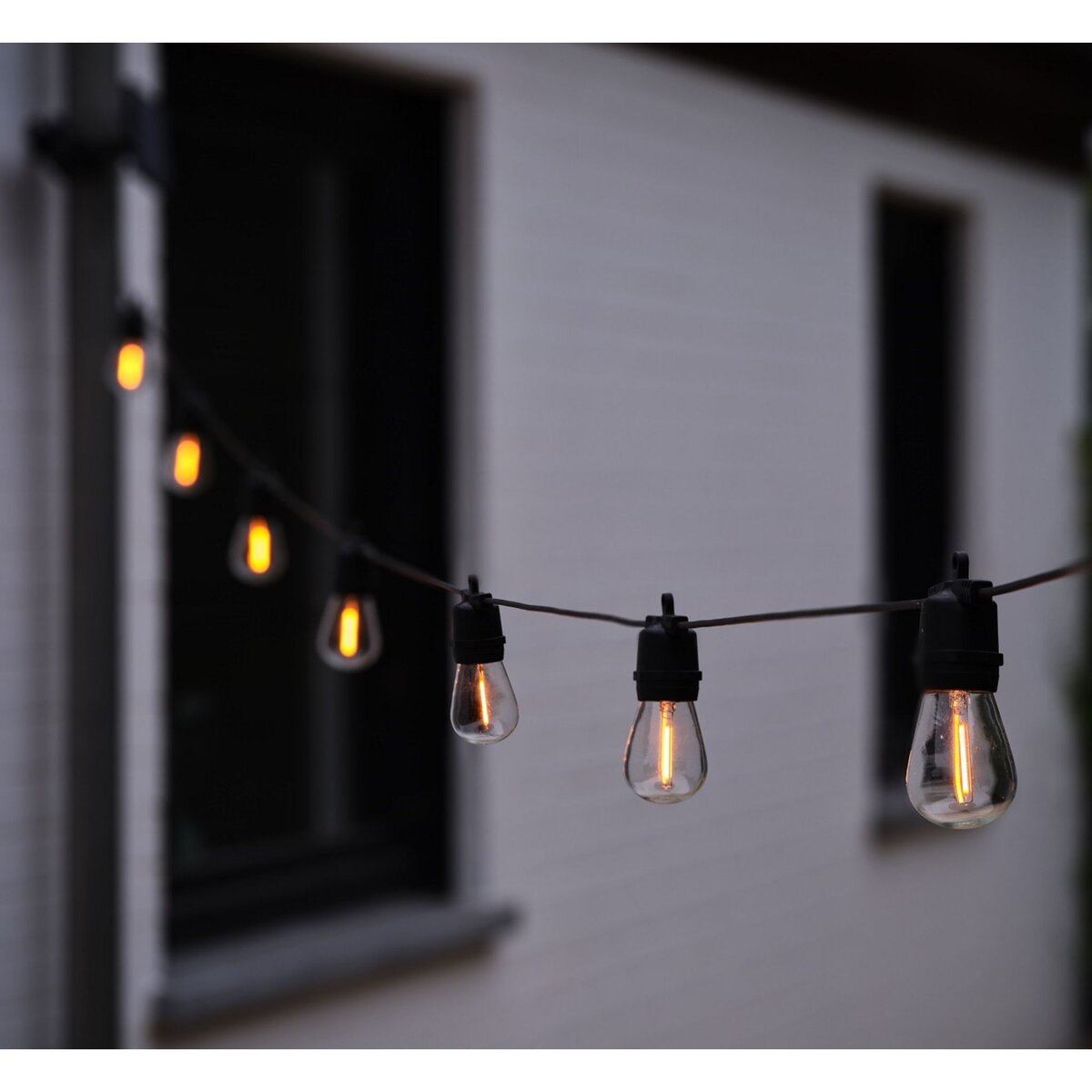 GARDENSTAR Guirlande lumineuse solaire - 10 ampoules LED - 6.5m