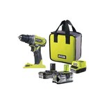 Ryobi Perceuse-visseuse RYOBI 18V One+ - 2 Batteries 4.0Ah et 2.0Ah - 1 Chargeur - R18DD2-242S
