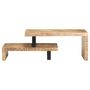 Voir la diapositive 3 : VIDAXL Ensemble de table basse 2 pcs Bois de manguier massif