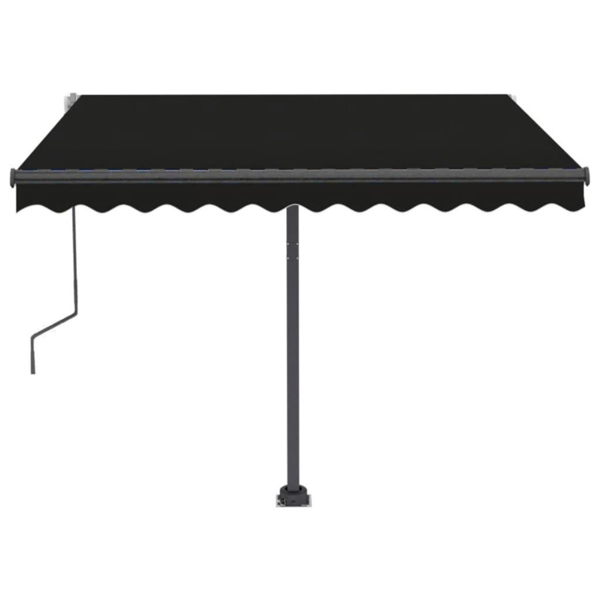 VIDAXL Auvent manuel retractable sur pied 300x250 cm Anthracite