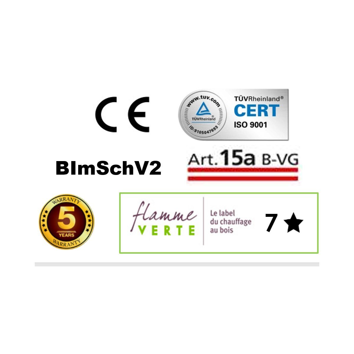 PANADERO Poêle à bois COIMBRA EcoDesign 7 KW