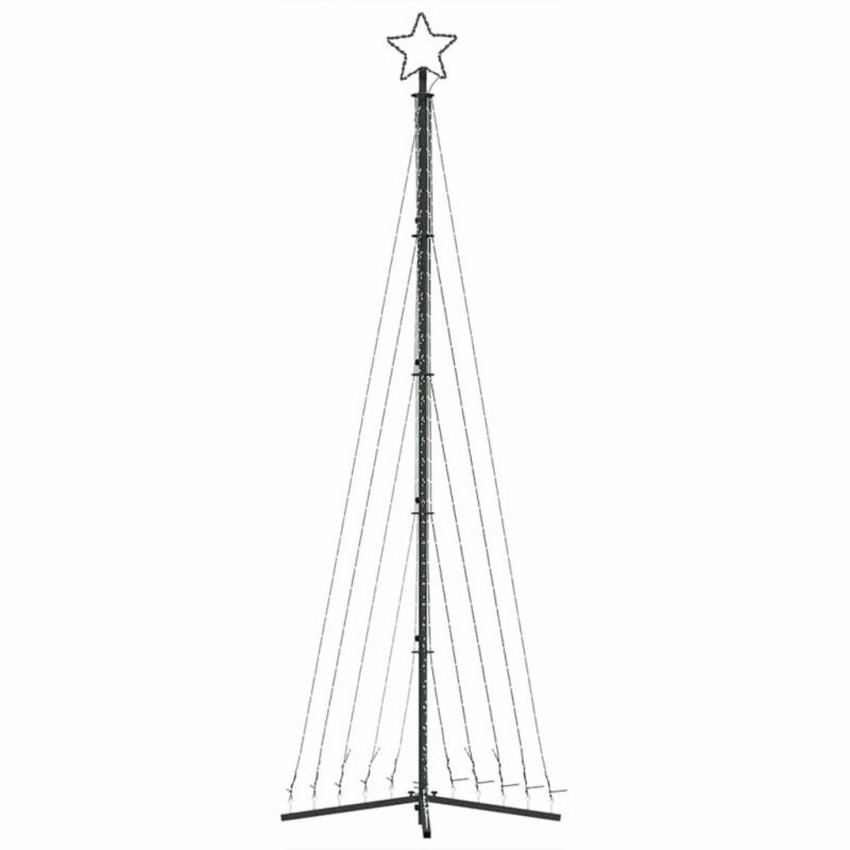 VIDAXL Guirlande de sapin de Noël 495 LED blanc chaud 300,5 cm