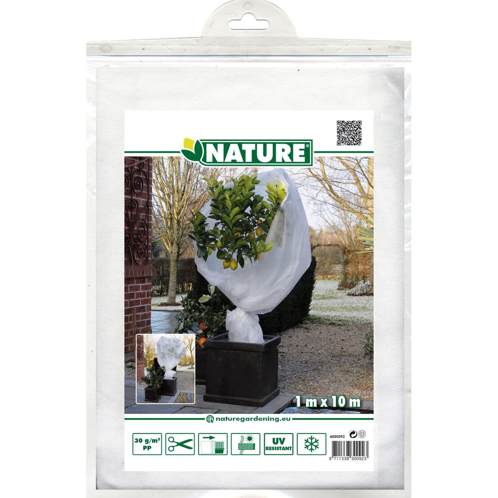 Voir la diapositive 4 : Voile hivernage - Blanc - 1x10m - PP 30G