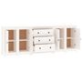 Voir la diapositive 5 : VIDAXL Buffet Blanc 230x35x80 cm Bois massif de pin