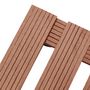 Voir la diapositive 4 : VIDAXL Chariots a plantes 4 pcs Marron 30x30x7,5 cm WPC