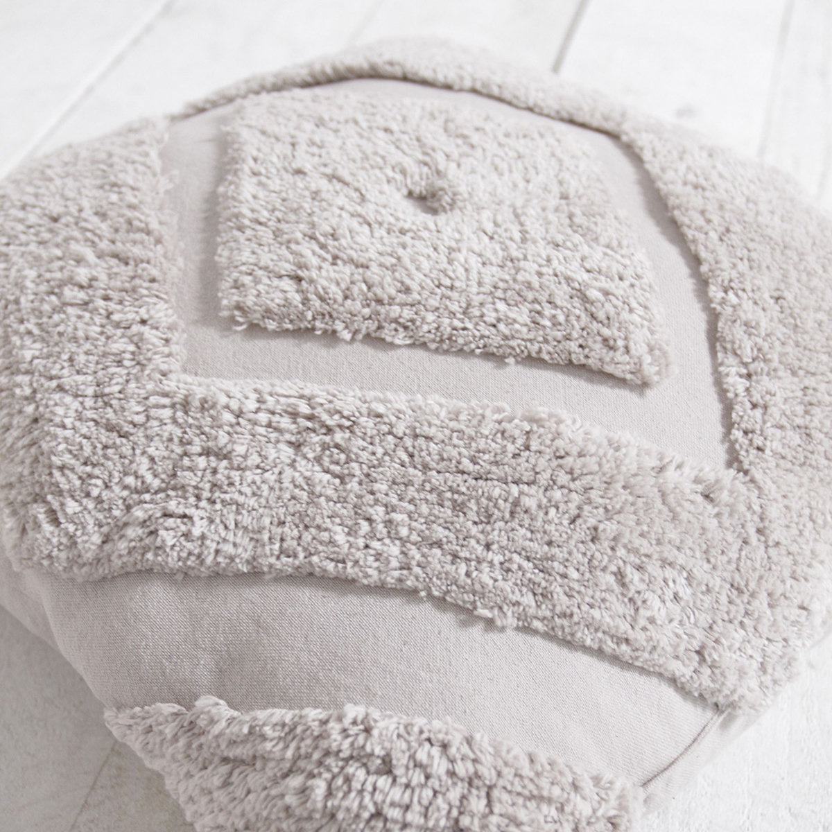 TODAY Coussin déco tufté en coton  DUNE 