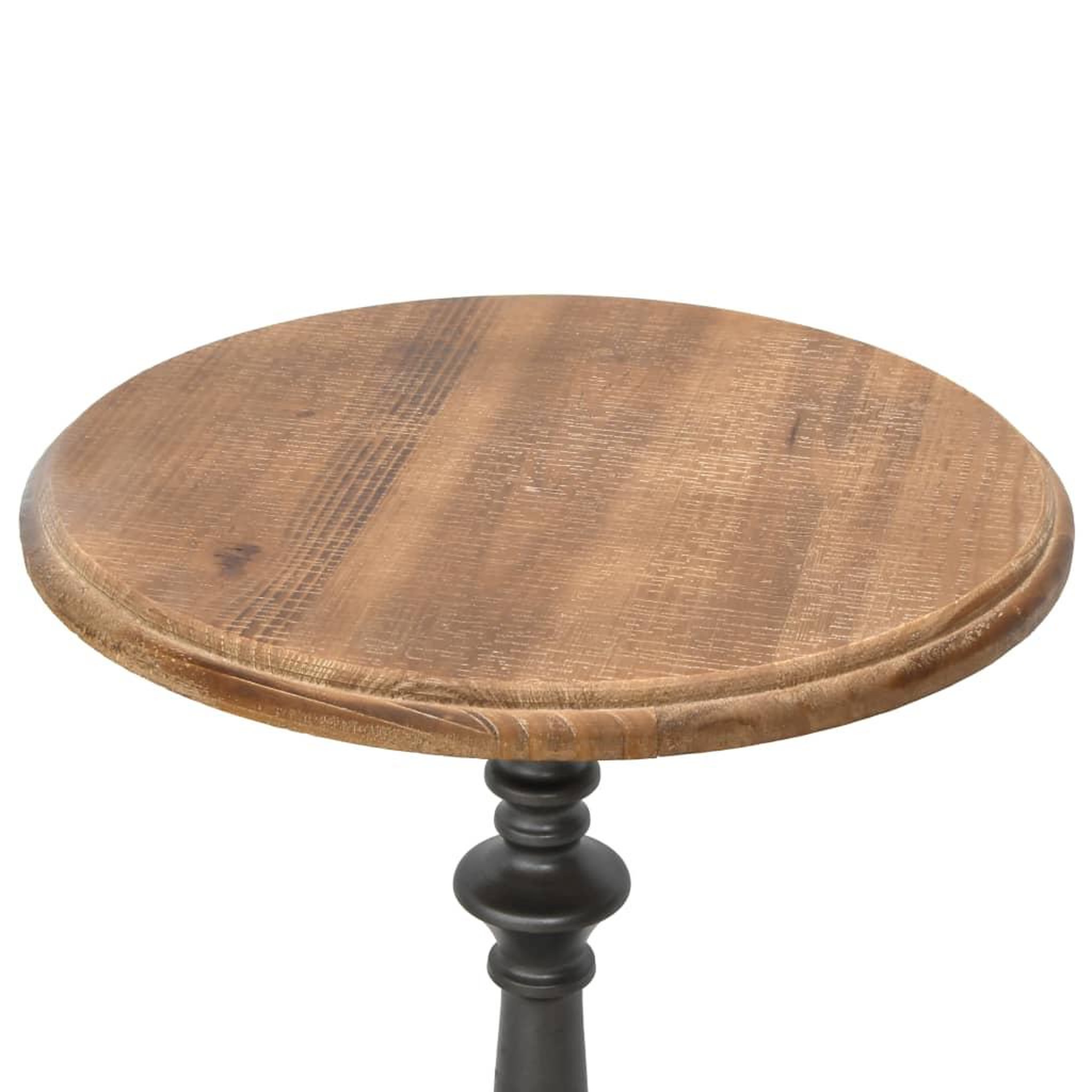 Voir la diapositive 2 : VIDAXL Table d'appoint bois de sapin massif 40 x 64 cm marron