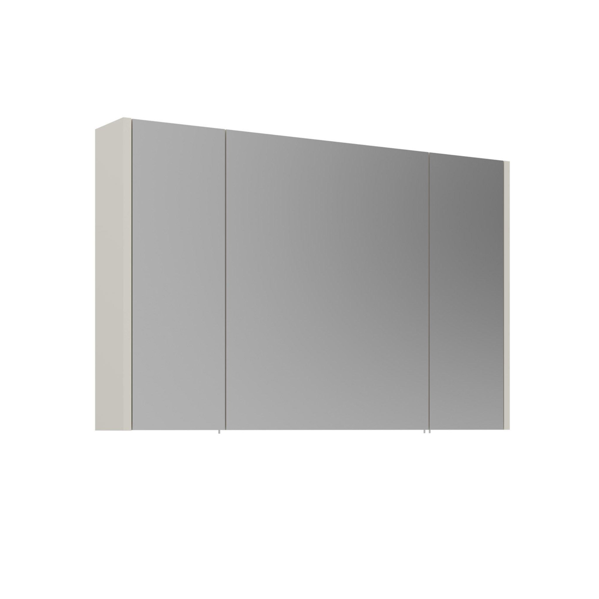Habitat et Jardin Meuble Salle de Bain avec Miroir  Arno 100  - 100 x 16 x 66 cm - Cashmere